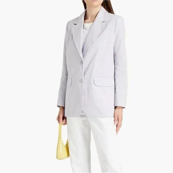 ba&sh Veste Alea Blazer Lady Jacket Women Size 2 Mauve Career Minimalist New - Picture 1 of 11